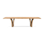 Four Hands Marcon Dining Table Natural Reclaimed French Oak Front Facing View
