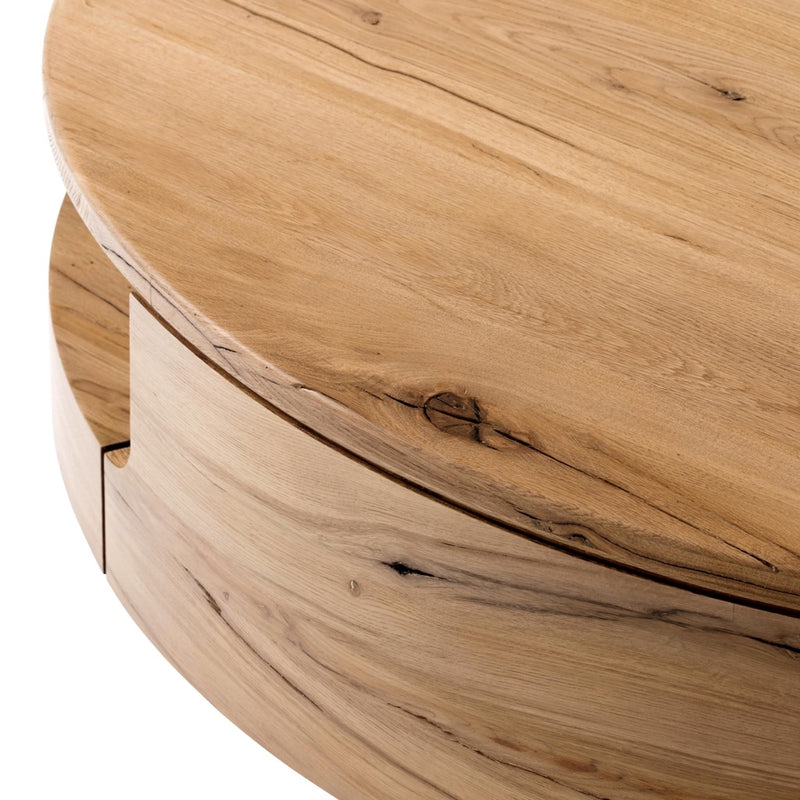 Matheus Coffee Table Natural Reclaimed French Oak Graining Detail 242135-001