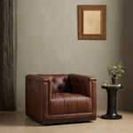 Maxx Swivel Chair Heirloom Sienna Staged View Four Hands