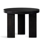 Mesa End Table Ebony Parawood Front View