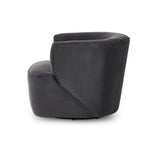 Mila Swivel Chair Henry Charcoal Side View Four Hands
