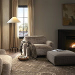 Mingh Chair Boden Pewter Staged View in Cozy Living Room Four Hands