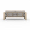 Monterey Outdoor Sofa Washed Brown/Stone Grey Back View Four Hands