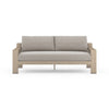 Monterey Outdoor Sofa Washed Brown/Stone Grey Front View Four Hands