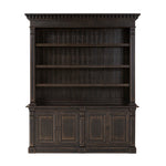 Mr. Percy Found The Top Wide Bookcase Aged Brown Veneer Front Facing View 242090-001