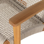 Novato Outdoor Chair Auburn Eucalyptus Armrest Detail 227351-002