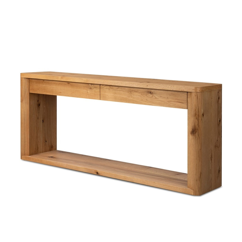 Four Hands Novella Console Table - Natural Oak Veneer Thick Random
