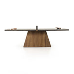 Ping Pong Table Natural Brown Guanacaste Side View 234228-002
