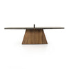 Ping Pong Table Natural Brown Guanacaste Side View Four Hands