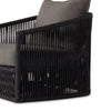 Porto Outdoor Swivel Chair Venao Charcoal Low Side Angle 236754-001