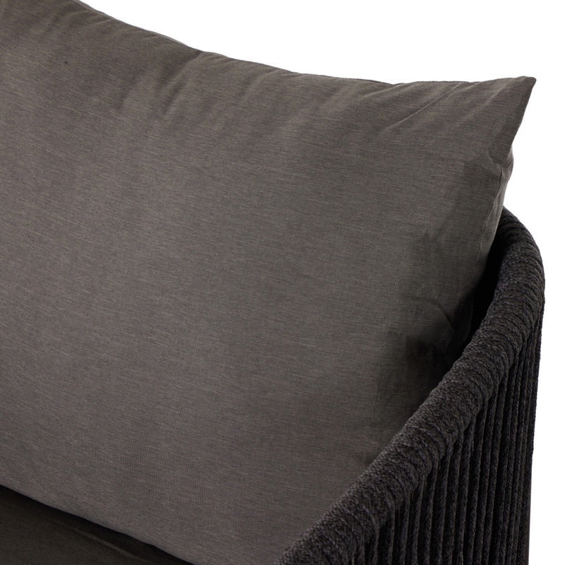Porto Outdoor Swivel Chair Venao Charcoal Back Cushion Detail 236754-001