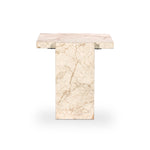 Romano End Table Desert Taupe Marble Side View 237779-001