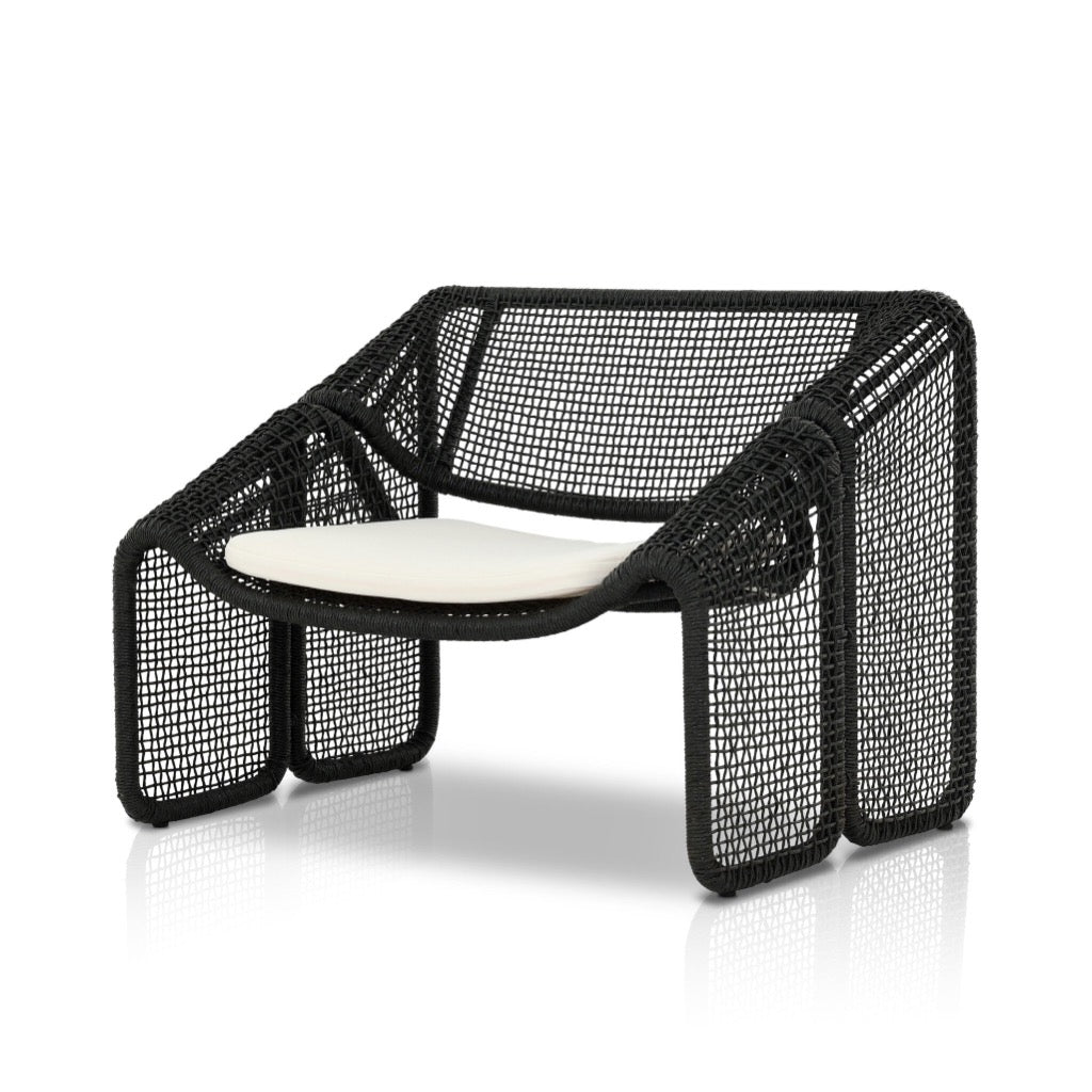 Selma Outdoor Chair Venao Ivory Angled View 226882-004