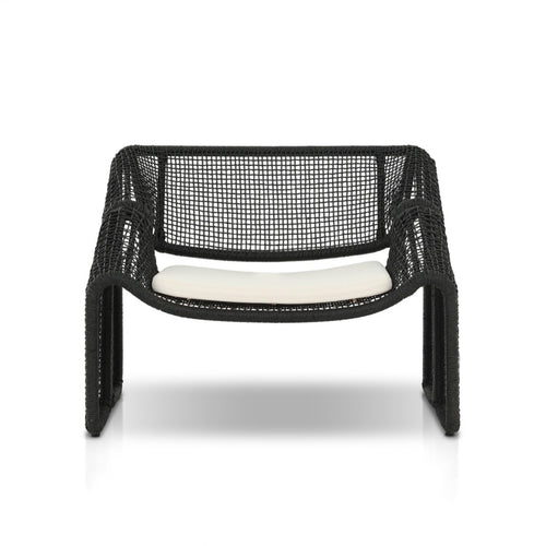 Selma Outdoor Chair Venao Ivory Front View Four Hands