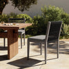Sherwood Outdoor Dining Chair Weathered Grey Four Hands Staged View