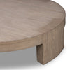 Sheffield Coffee Table Warm Natural Flat Oak Veneer Thick Legs 234303-005