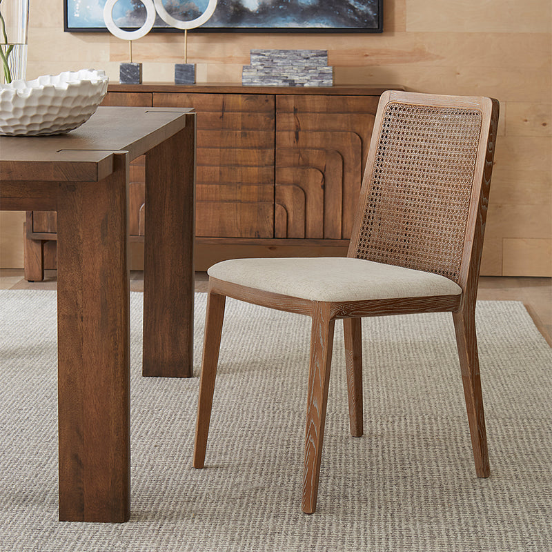 Simone Cane Dining Chair Staged View Home Trends & Design