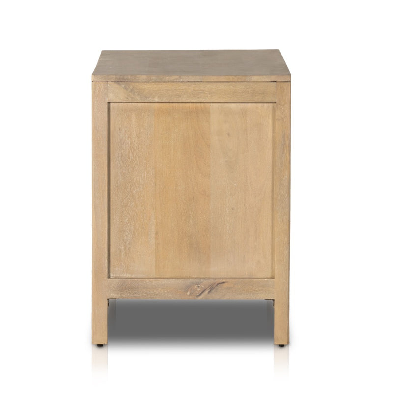 Sydney Large Nightstand Natural Mango Side View Four Hands