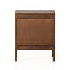 Sydney Nightstand Brown Wash Back View Four Hands