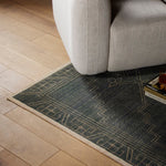 Four Hands Taspinar 5' x 8' Rug Charcoal Staged View