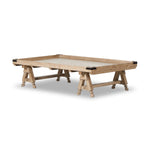 The Don't Try To Explain It Table Natural Pine Veneer Angled View Four Hands