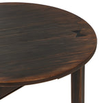 Pimms Table by Van Thiel Aged Brown Pine Veneer Tabletop Four Hands