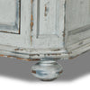 The "You Will Need a Lot Of Hinges" Cabinet Distressed Grey Blue Bun Feet 238292-002