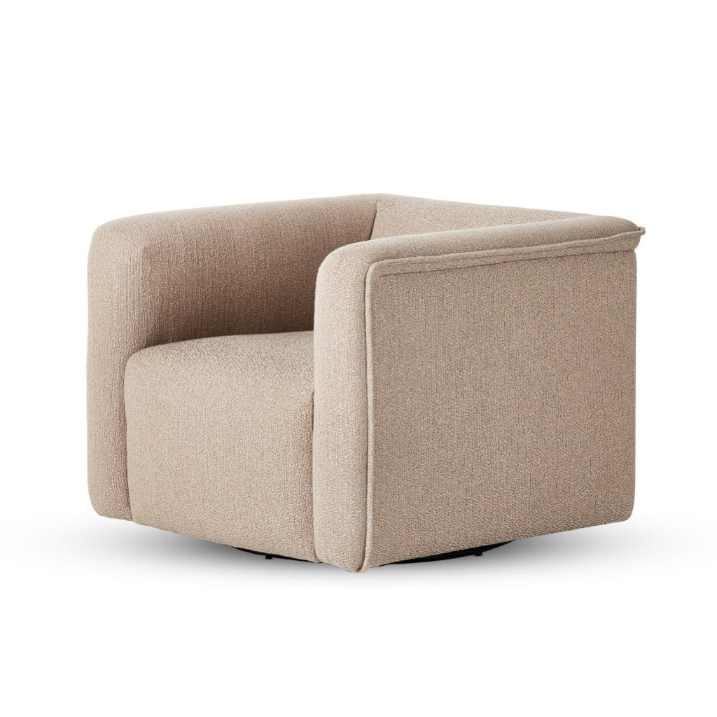 Wellborn Swivel Chair Kerbey Camel Angled View 236762-001