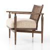 Xavier Chair Hasselt Taupe Side Angled View Four Hands