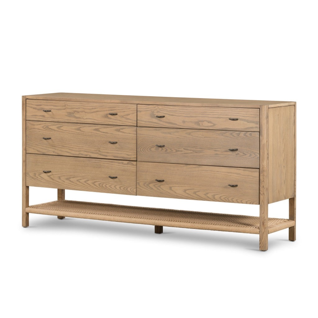 Four Hands Zuma 6 Drawer Dresser - Dune Ash Veneer – Artesanos Design ...