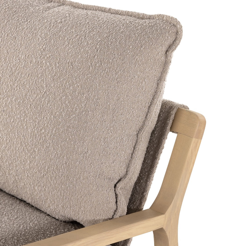 Ace Chair Knoll Sand Top Right Cushion Detail
