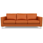 Bali Marigold - Alessandro Three Seat Leather Sofa