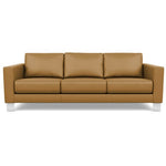 Capri Butterscotch - Alessandro Three Seat Leather Sofa