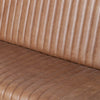 Alice Dining Bench Chestnut Colored Top Grain Leather