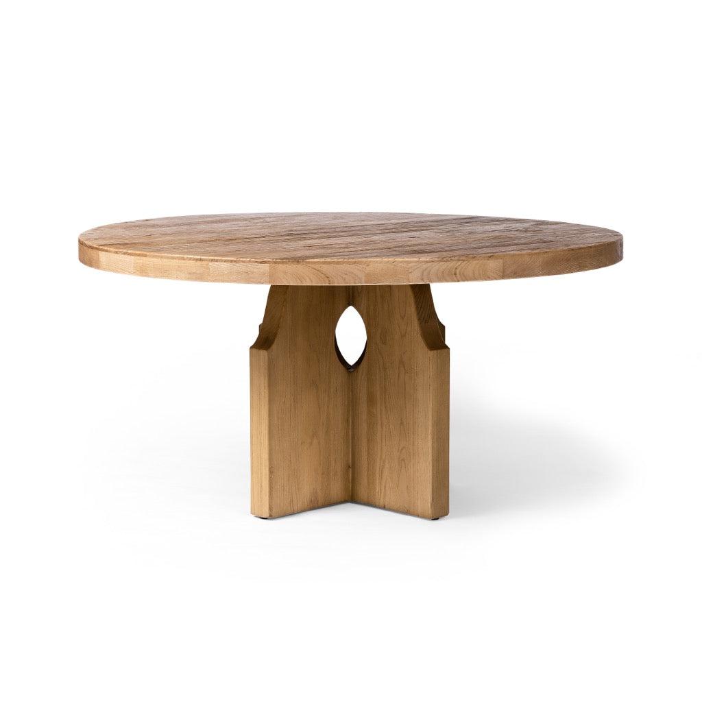 Allandale Round Dining Table Angled View Four Hands
