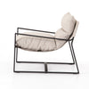 Avon Outdoor Sling Chair Bronze finish side view