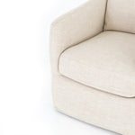 white swivel accent chair
