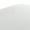 Basil Square Outdoor Coffee Table Matte White Top Left Rounded Corner Detail