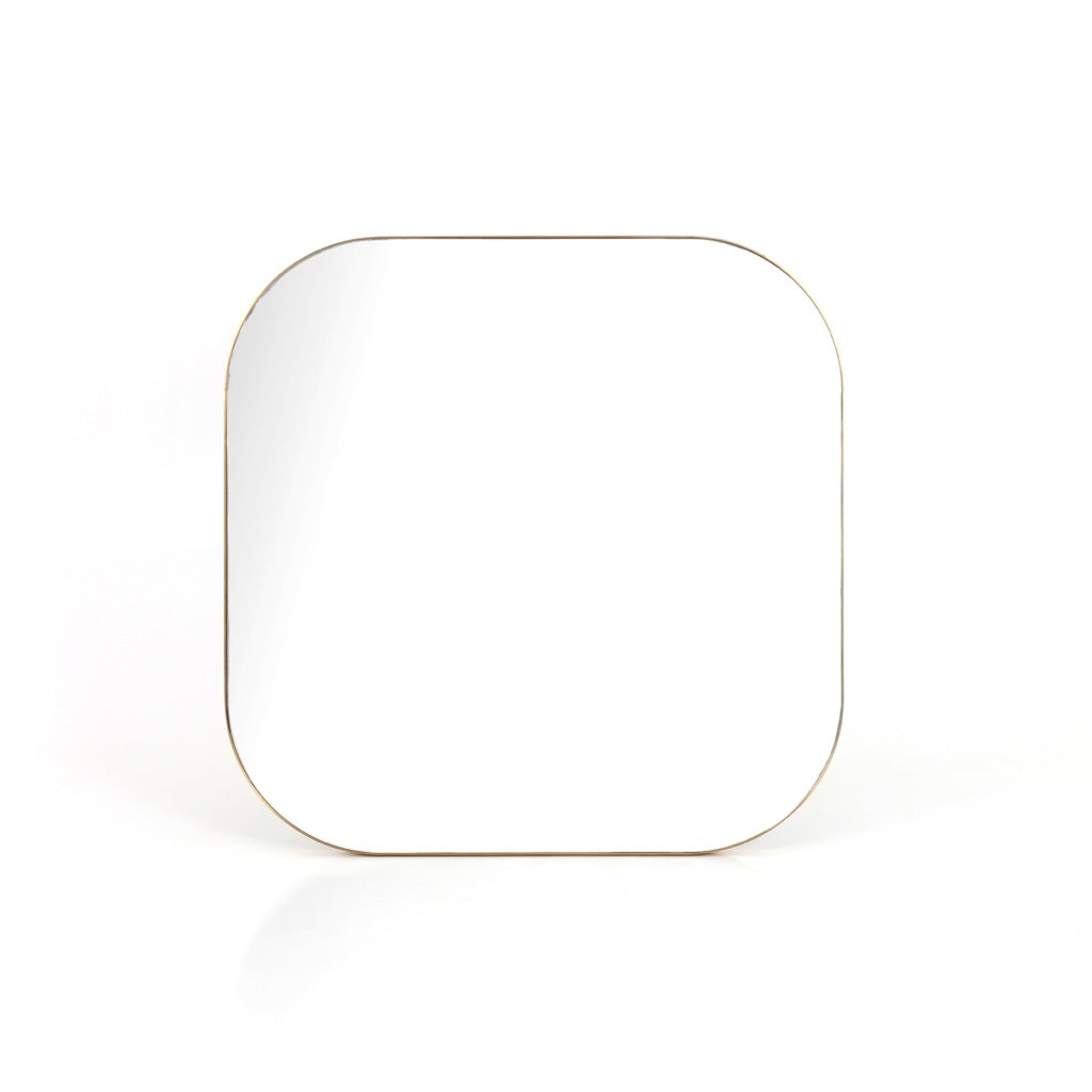 Bellvue Square Mirror - Polished Brass | Four Hands