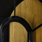 Four Hands Belmont Cabinet view of top curved of door