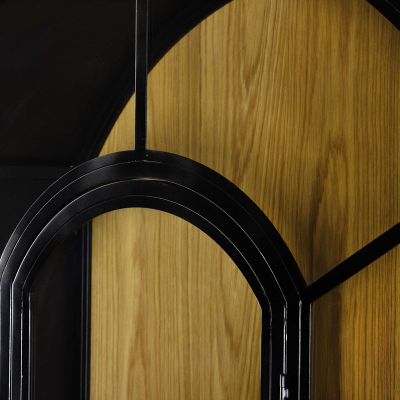 Four Hands Belmont Cabinet view of top curved of door