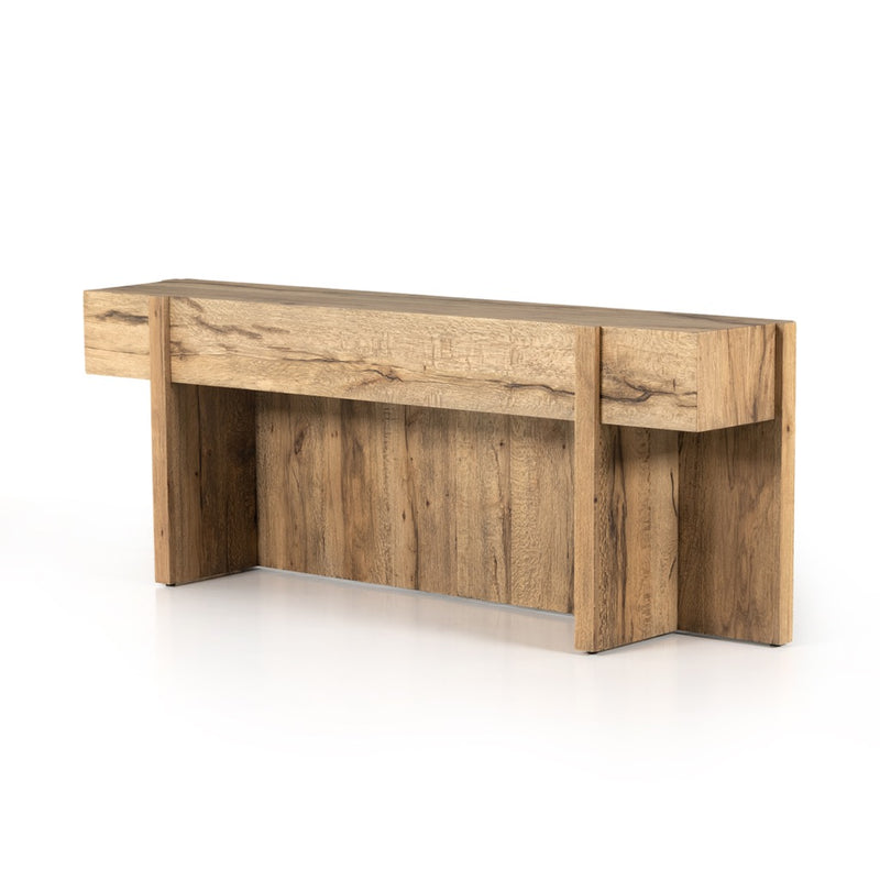 Bingham Console Table - Rustic Oak Veneer