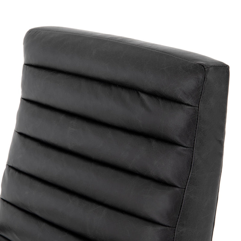 Bryson Desk Chair - Detailed Channeled Back View