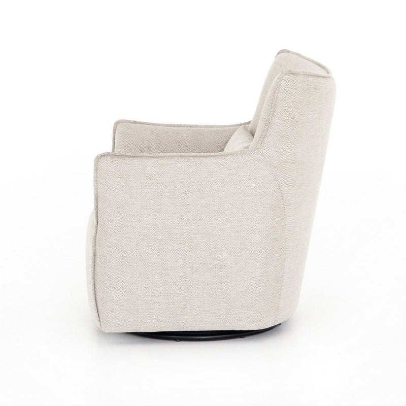 Kimble Swivel Chair - Noble Platinum Side View