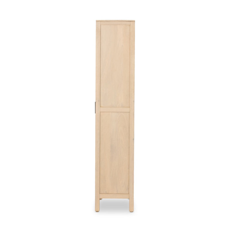 Caprice Tall Cabinet Natural Mango Side View 234772-001
