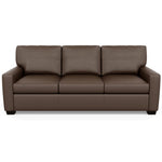 Carson Three Seat Leather Sofa by American Leather in Bali Brandy
