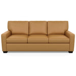 Carson Three Seat Leather Sofa by American Leather in Bali Butterscotch