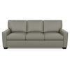 Carson Three Seat Leather Sofa by American Leather in Bali Gravel