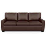 Carson Three Seat Leather Sofa by American Leather in Capri Russet