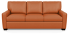 Carson Three Seat Leather Sofa by American Leather in Capri Sunrise